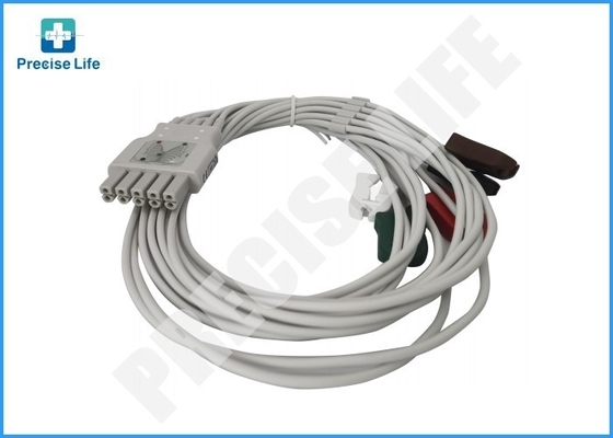 Drager MP03414 EKG-kabel met 5 leidingen Dual-pin connector IEC2 kleurencode 1,5m